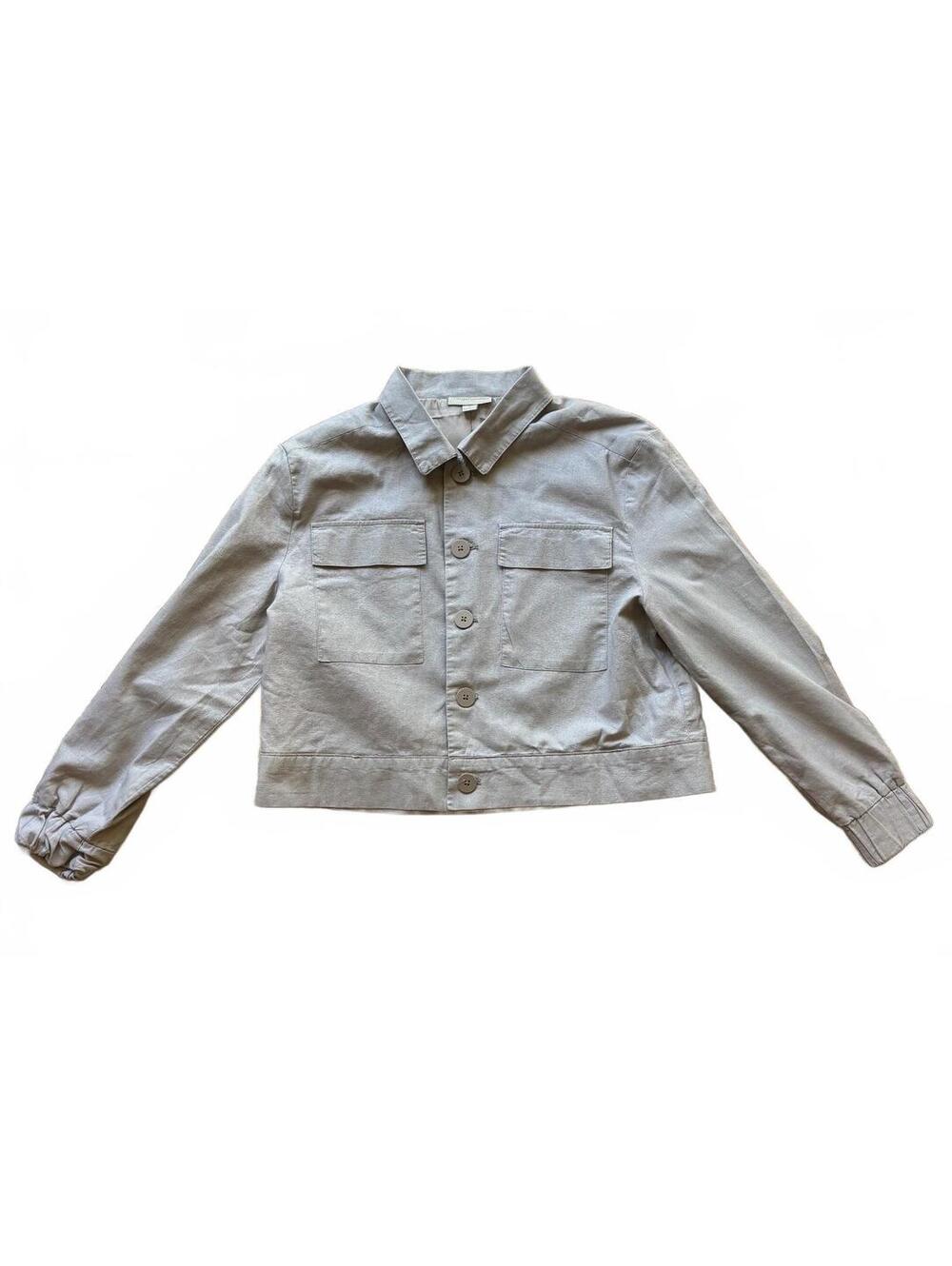 Catherine Malandrino Neutral Utility Cropped Jacket Size M